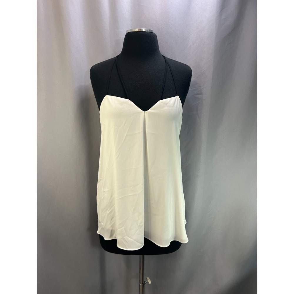 Express Strappy Back Camisole Top Womens M Off White Layering Piece Minimalist